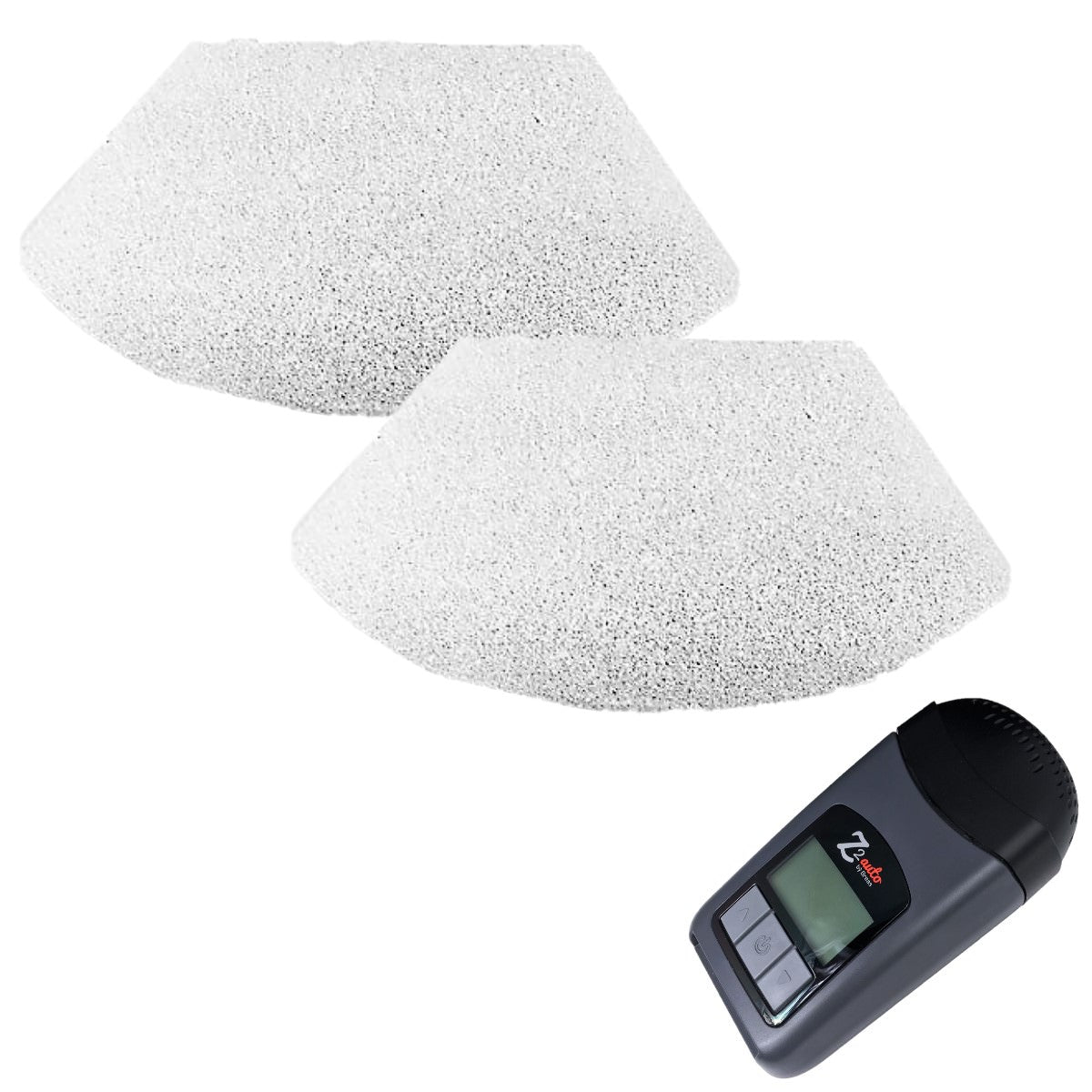 Stock photo of Breas Z2 Auto Adjusting travel CPAP polyester filter 2 pack