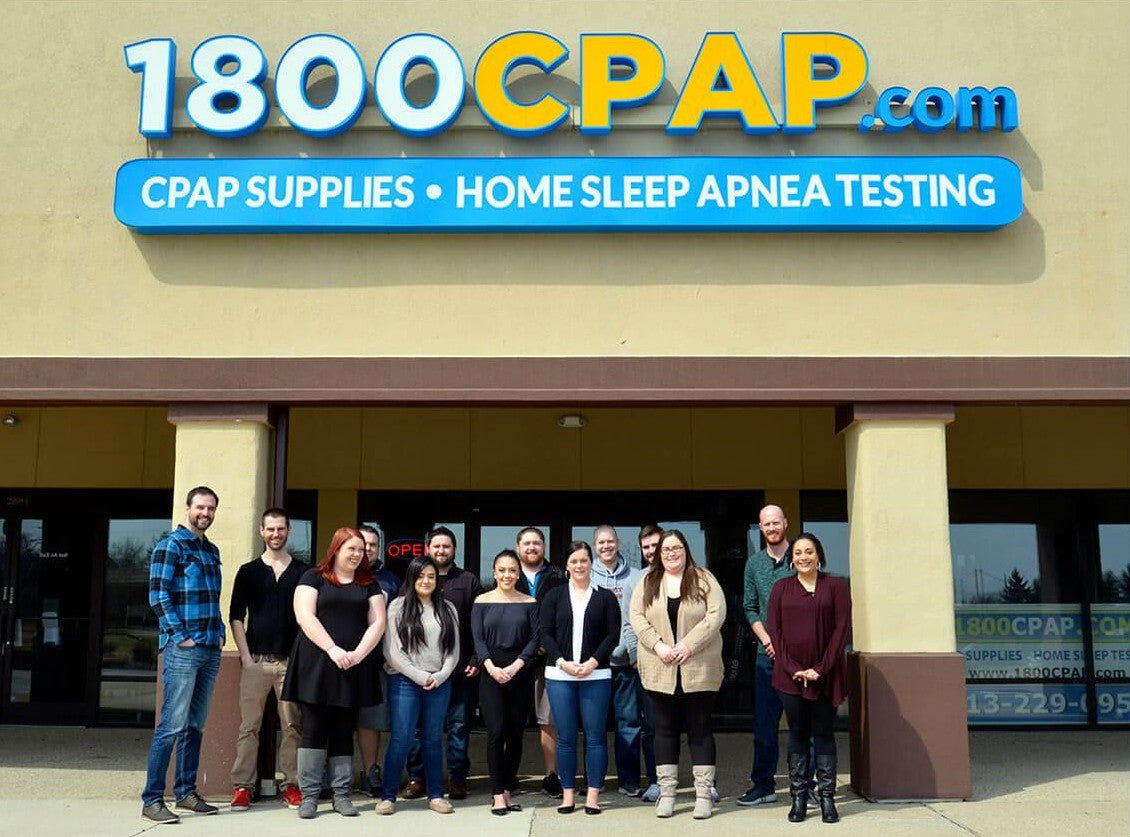 Photo of 1800CPAP.com New Location in Maineville, Ohio, showcasing the staff in front of the building