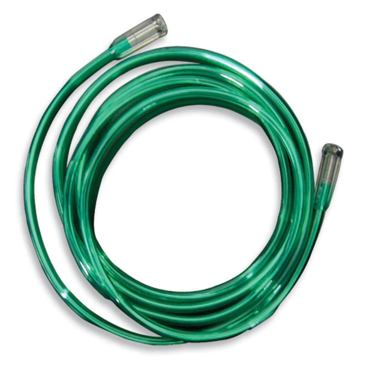 Stock Image of 50ft. Disposable Green Oxygen Tubing 