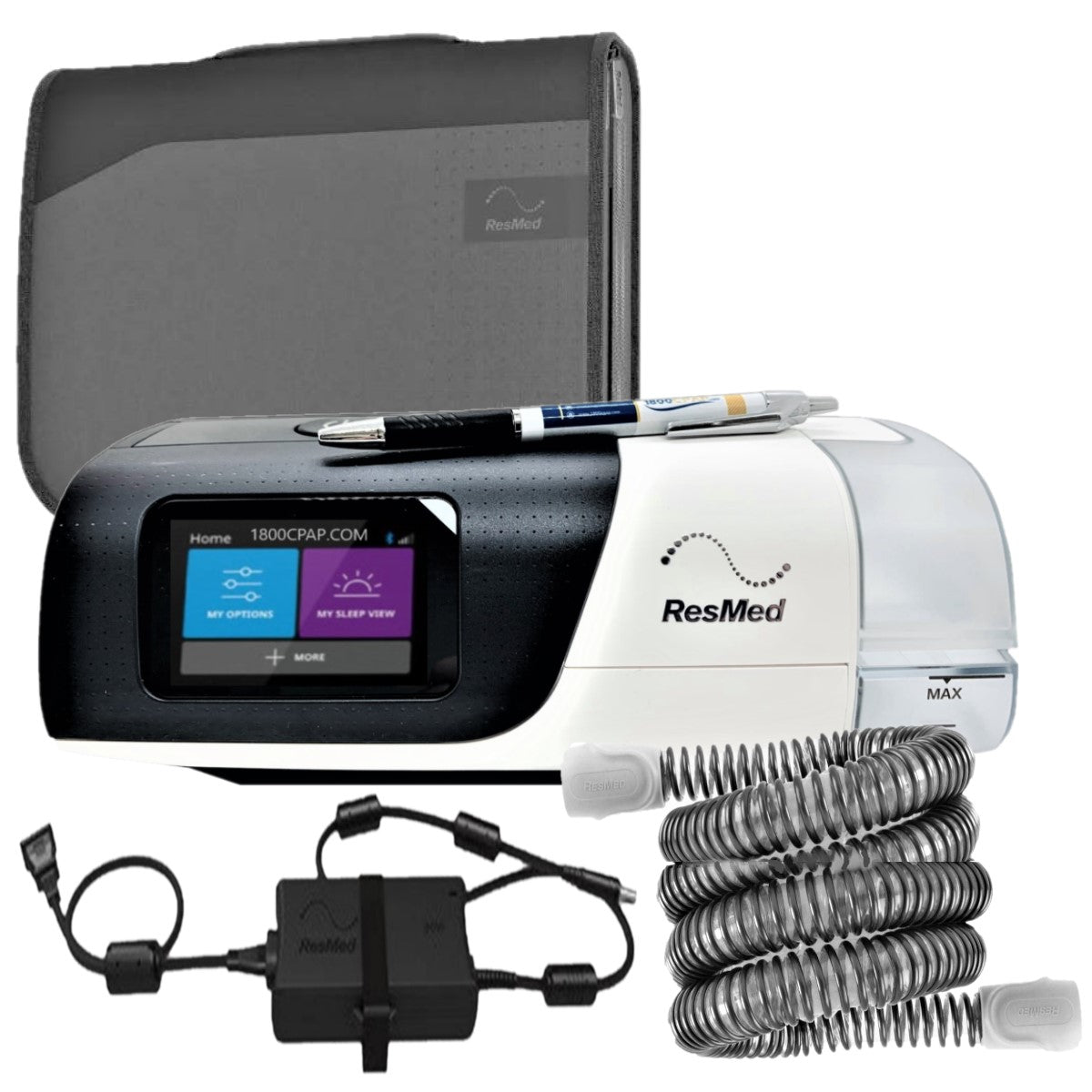 Stock Image of ResMed AirSense 11 Auto CPAP Machine W/ Humidifier - Certified Refurbished 