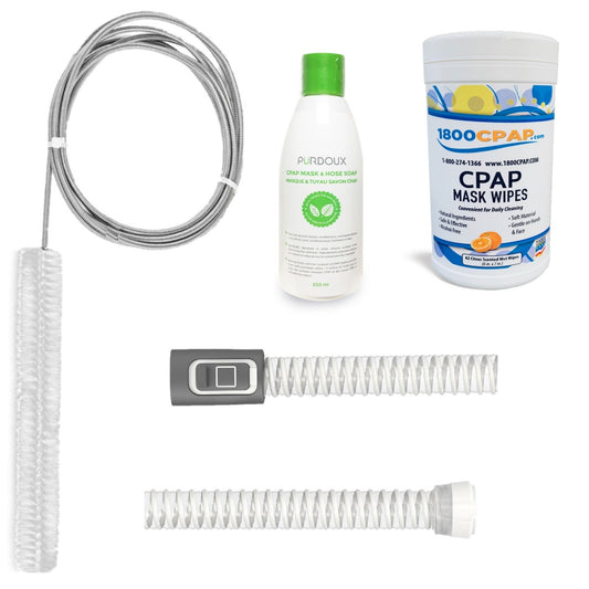 Stock photo of 1800CPAP.com's CPAP Cleaning Bundle for AirMini Travel CPAP Machine