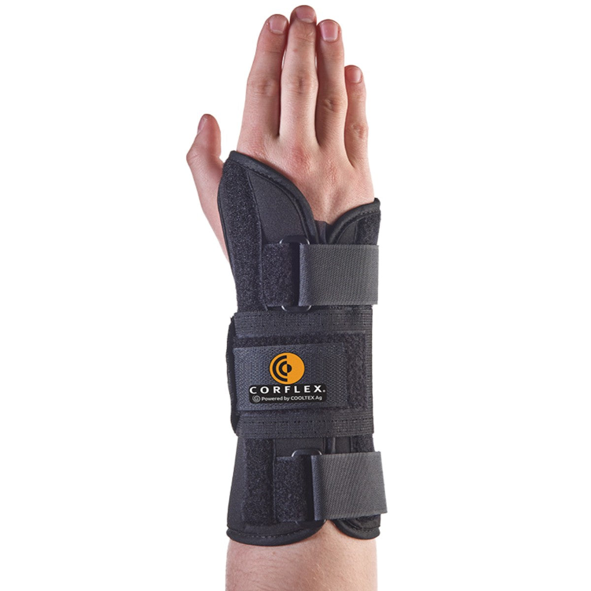 Stock Image of Hand Wearing CoolTex AG 9 Wrist Splint W/ Strap