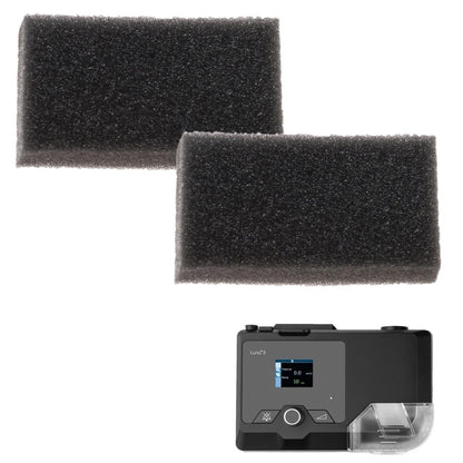 Stock Image of Replacement Reusable Pollen Foam Filters for Luna & Luna II CPAP Machines by 3B Medical - 2 Pack
