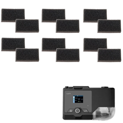 Stock photo of React Health Luna and Luna II Reusable CPAP machine pollen filters 12 pack