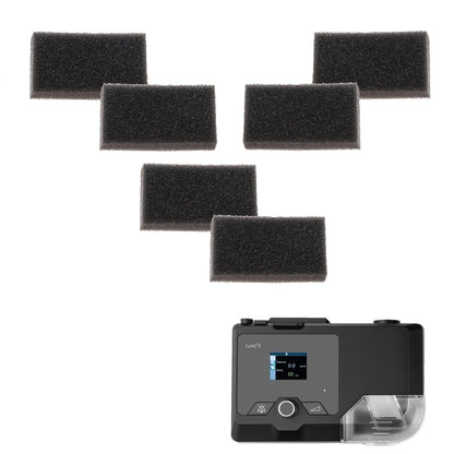 Stock Image of Luna & Luna II Reusable Pollen Foam Filters for 3B Medical CPAP Machines - 6 Pack
