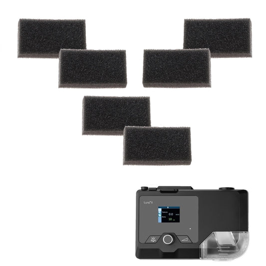 Stock Image of Luna & Luna II Reusable Pollen Foam Filters for 3B Medical CPAP Machines - 6 Pack