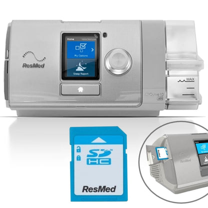 Stock Image of ResMed AirCurve 10 ASV Bi-Level Card to Card CPAP Machine 