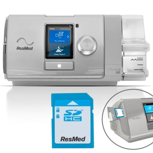 Stock Image of ResMed AirCurve 10 ASV Bi-Level Card to Cloud CPAP Machine 