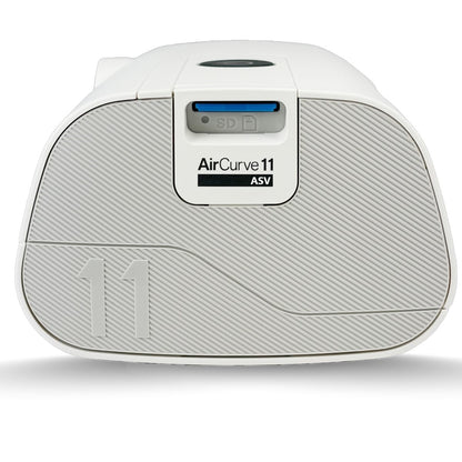 Side View of ResMed AirCurve 11 ASV CPAP Machine 