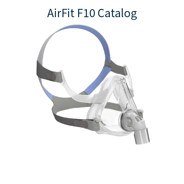 Stock Image of ResMed AirFit F10 Series Full Face CPAP Mask Catalog Hero