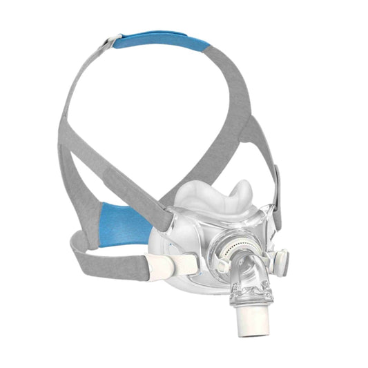 Angled Stock Image of ResMed AirFit F30 Full Face CPAP Mask W/ Headgear 