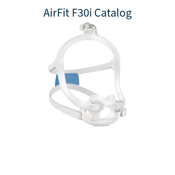 Stock Image of ResMed AirFit F30i Full Face CPAP Mask Product Catalog Hero