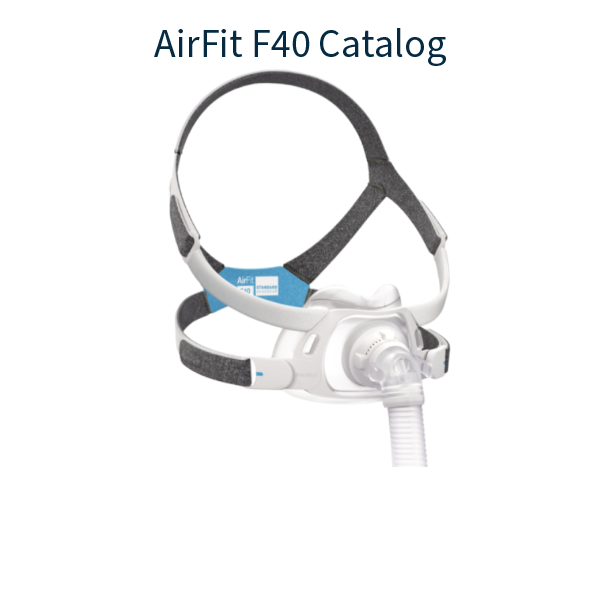 Stock Image of ResMed AirFit F40 Full Face CPAP Mask Product Catalog Hero