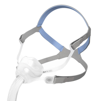 Stock photo of ResMed AirFit N10 nasal CPAP mask with headgear