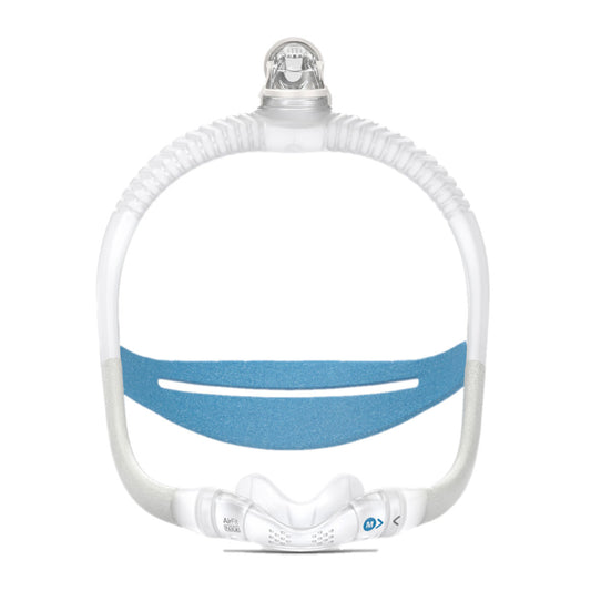 Stock photo of ResMed AirFit N30i nasal CPAP mask with headgear