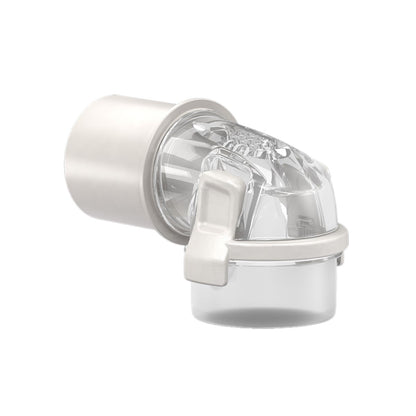 Stock Image of Replacement Mask Elbow for ResMed AirFit P30i Nasal Pillow CPAP Mask