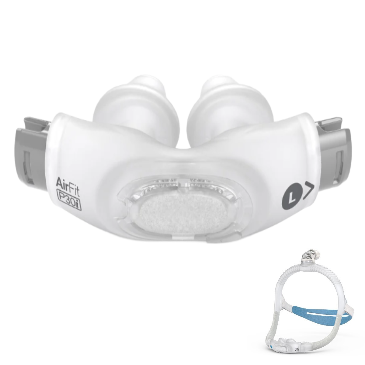 Stock photo of ResMed AirFit P30i Nasal Pillow CPAP Mask Large Cushion