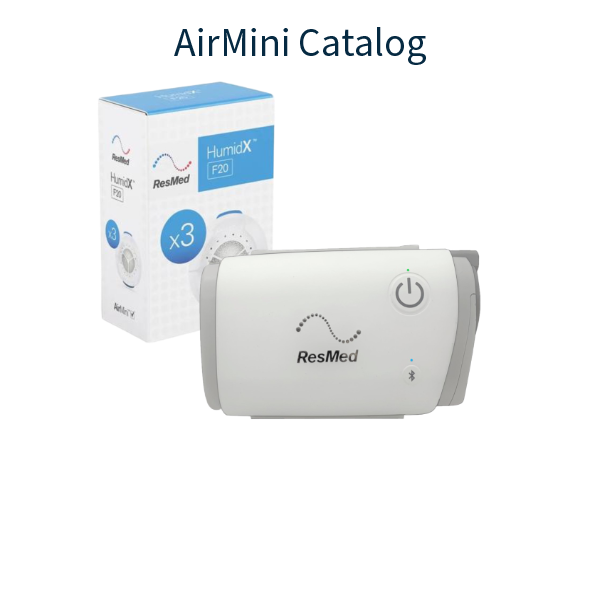 Stock Image of ResMed AirMini Products Catalog Hero