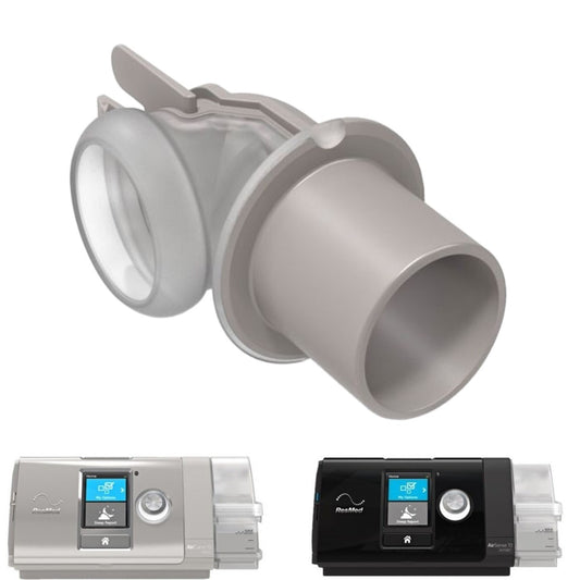 Stock Image of Replacement Air Outlet Adapter for ResMed AirSense 10 CPAP Machine 