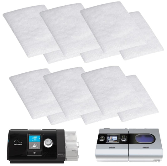 Stock photo of ResMed AirSense 10 OEM disposable CPAP filters 12 pack