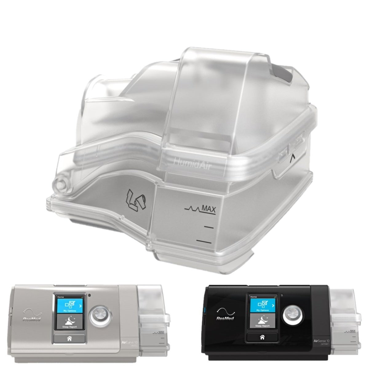 Stock Image of ResMed AirSense 10 Replacement Water Chamber 