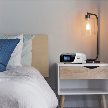 Stock Image of ResMed AirSense 11 on Nightstand 