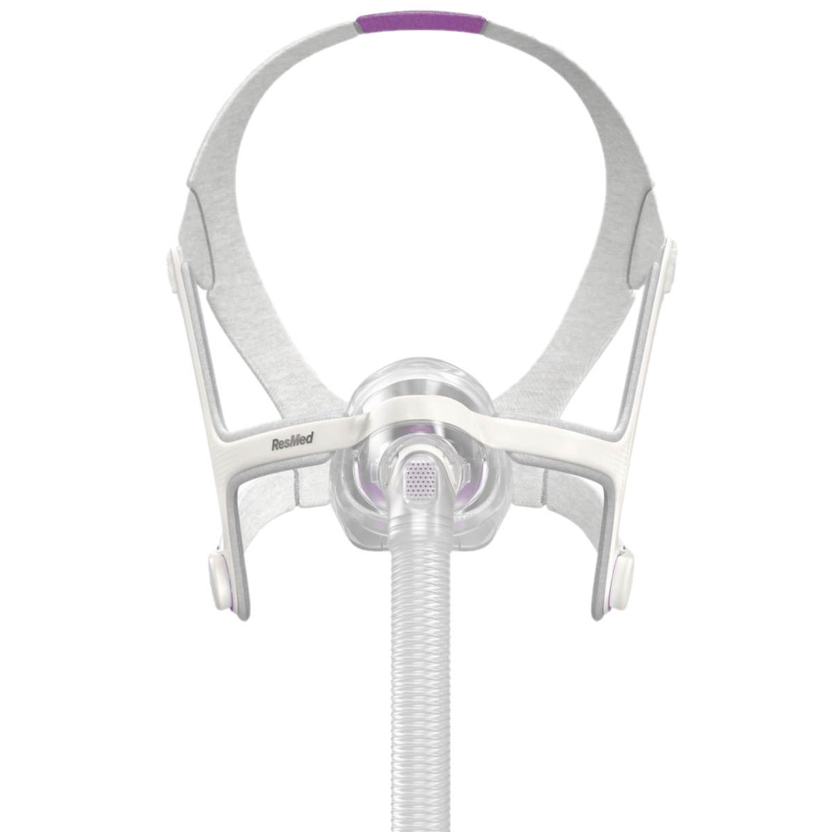 Stock photo of ResMed AirTouch N20 for Her nasal CPAP mask with headgear