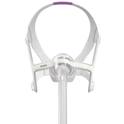 Stock photo of ResMed AirTouch N20 for Her nasal CPAP mask with headgear