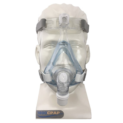 Stock photo of Philips Respironics Amara full face CPAP mask with headgear