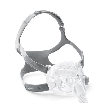 Stock photo of Philips Respironics Amara View full face CPAP mask with headgear