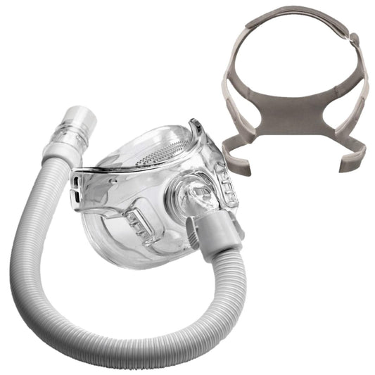 Stock photo of Philips Respironics Amara View full face CPAP mask with optional headgear
