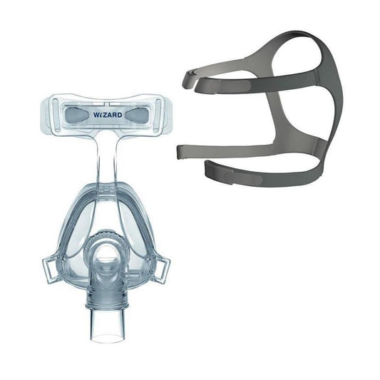 Stock photo of Apex Medical Wizard 210 nasal CPAP mask with optional headgear