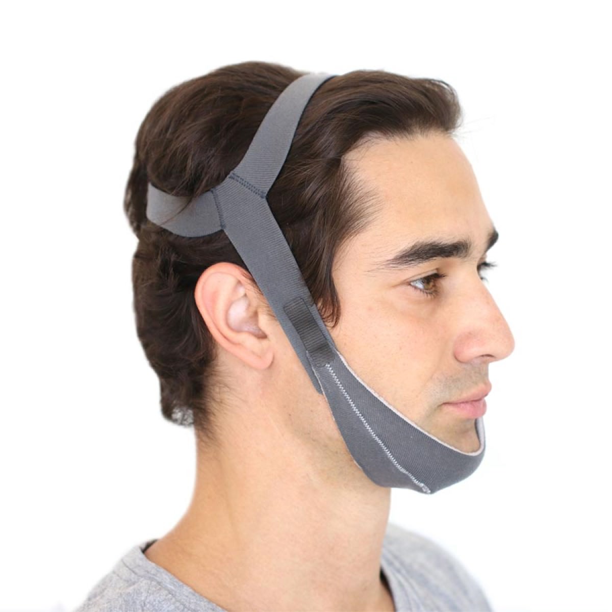 Stock photo of man wearing Choice One Medical Best in Rest Adjustable Chin Strap