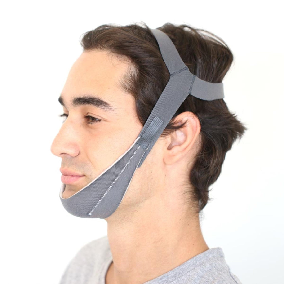 Stock photo of man wearing Choice One Medical Best in Rest Adjustable Chin Strap
