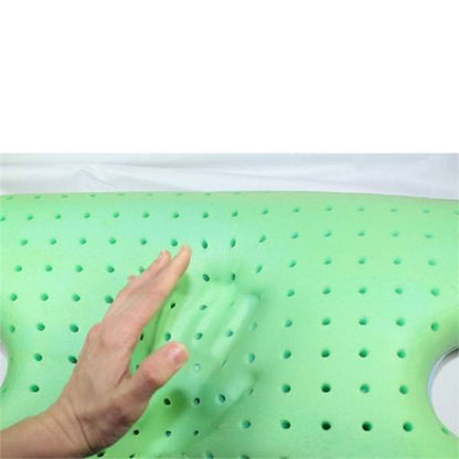 Photo of hand pushing Choice One Medical Best in Rest Memory Foam CPAP Bed Pillow