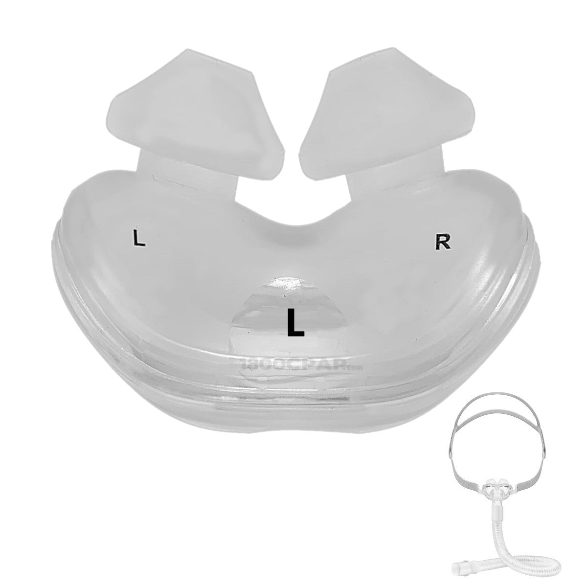 Stock photo of Yuwell BreathWear nasal pillow CPAP mask cushion