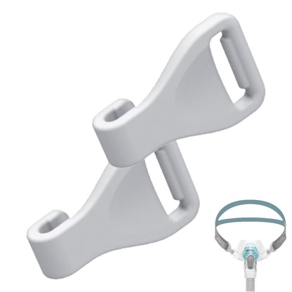 Stock photo of Fisher & Paykel Brevida nasal pillow CPAP mask headgear clips