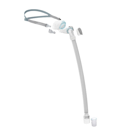 Stock photo of Fisher & Paykel Brevida nasal pillow CPAP mask components