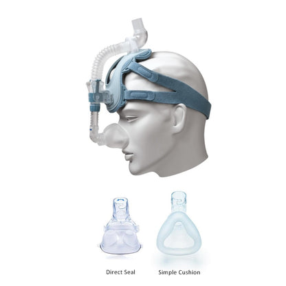 Stock photo of Philips Respironics ComfortLite 2 nasal and nasal pillow CPAP mask combo fitpack with headgear