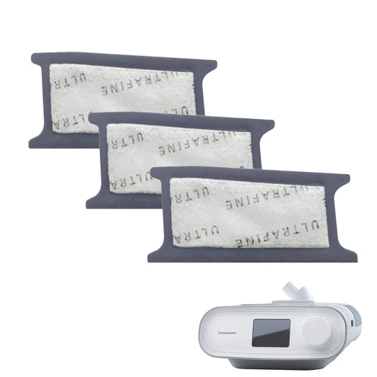 Stock photo of Philips Respironics DreamStation Disposable CPAP Machine Fine Filters 3 Pack