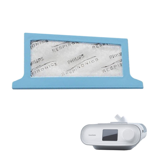 Stock photo of Philips Respironics DreamStation Disposable CPAP machine filter
