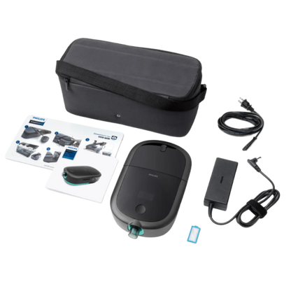 Top View of Philips Respironics DreamStation Auto CPAP Machine W/ Power Supply & Accessories 