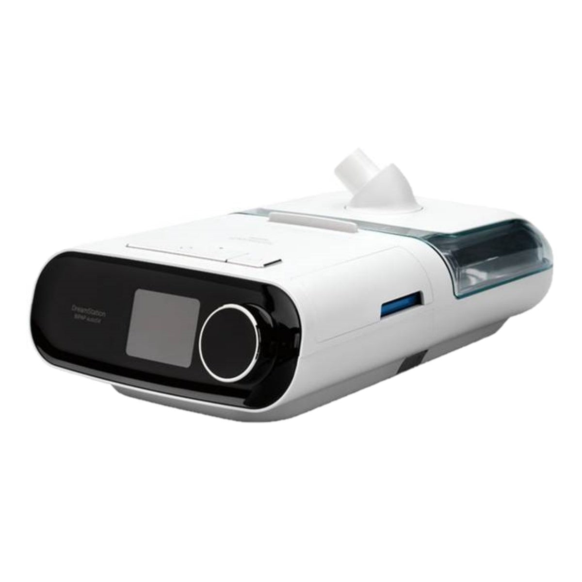 Stock Angled Image of Philips Respironics DreamStation BiPAP autoSV W/ Heated Humidifier 