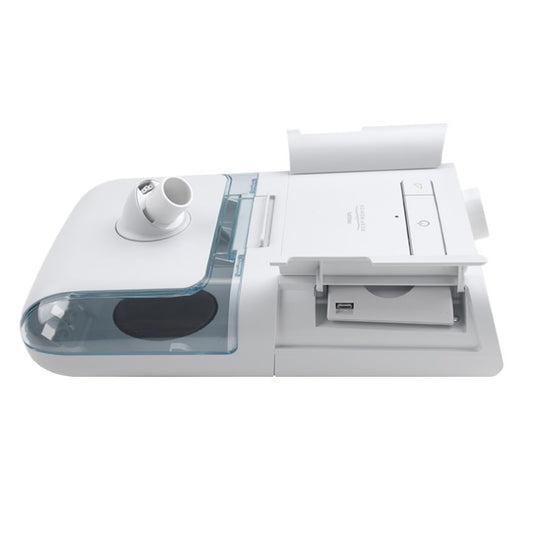 Side Stock View of Philips Respironics DreamStation BiPAP Pro W/ Heated Humidifier 