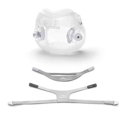 Stock photo of Philips Respironics DreamWear full face CPAP mask cushion with optional headgear