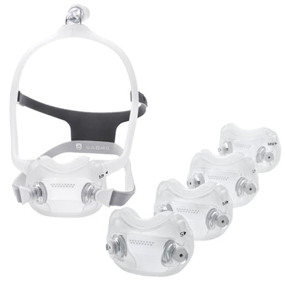 Stock photo of Philips Respironics DreamWear full face CPAP mask fit pack with headgear