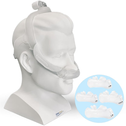 Stock photo of Philips Respironics DreamWear Silicone nasal pillow CPAP mask fit pack with headgear