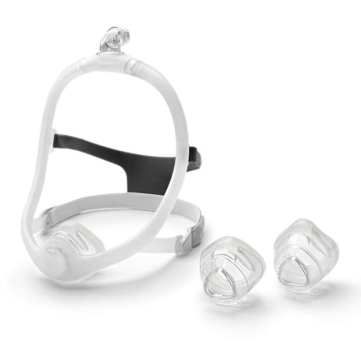 Angled Stock Image of Philips Respironics DreamWisp Nasal CPAP Mask FitPack W/ Headgear 