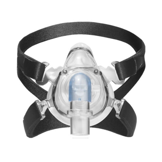 Stock photo of React Health Elara full face CPAP mask with headgear