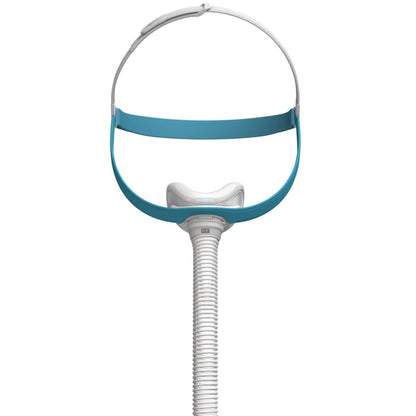 Stock photo of Fisher & Paykel Evora nasal CPAP mask with headgear